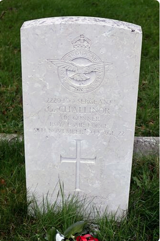 Sgt George Challinor<br/><br /><br />died November 5th, 1944